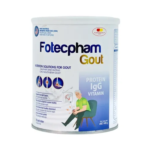 Sữa Dinh Dưỡng Fotecpham Cho Người Bị Gút 400g - Hỗ Trợ Chế Độ Dinh Dưỡng Và Sức Khỏe Xương Khớp Tốt Nhất