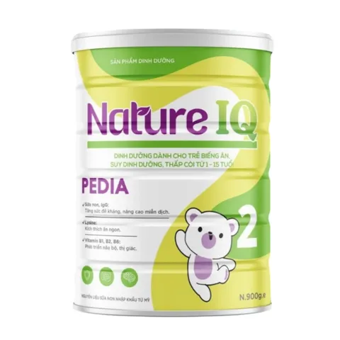 Sữa Nature IQ Pedia 900g - Sữa bột cho trẻ biếng ăn từ 1-15 tuổi, hỗ trợ tăng cân, cải thiện tiêu hóa và giấc ngủ cho bé