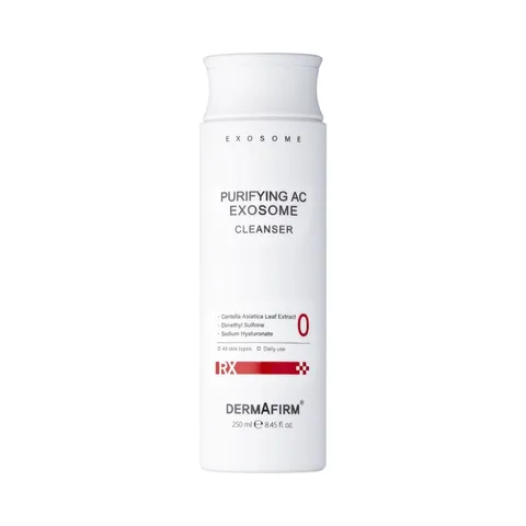 Sữa Rửa Mặt Dermafirm Purifying AC Exosome 250ml - Giúp Làm Sạch Sâu, Kiểm Soát Dầu Thừa & Ngăn Ngừa Mụn Cho Da Dầu Mụn