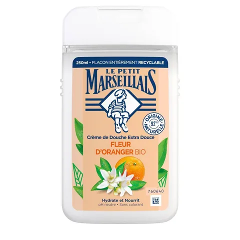 Sữa Tắm Hương Hoa Cam Le Petit Marseillais Fleur D'Oranger Bio 250ml - Dưỡng Ẩm, Làm Sạch Da Dịu Nhẹ, Hương Thơm Tự Nhiên