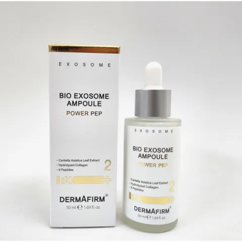 Tinh Chất Trẻ Hóa Da Dermafirm Bio Exosome Ampoule Power PEP 50ml - Chống Lão Hóa, Tăng Đàn Hồi, Cải Thiện Nếp Nhăn, Phù Hợp Mọi Loại Da