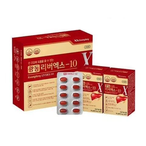 Viên uống hỗ trợ bổ gan Kwangdong LiverX-10 Hàn Quốc 120 viên - Tăng cường chức năng gan, thanh nhiệt, giảm nhụn nhọt, sức khỏe toàn diện.