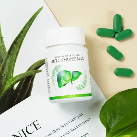 Viên uống hỗ trợ bổ gan Detoxmune Max - Tăng cường chức năng gan, thanh nhiệt, giải độc, bảo vệ sức khỏe - TPCN cho người lớn