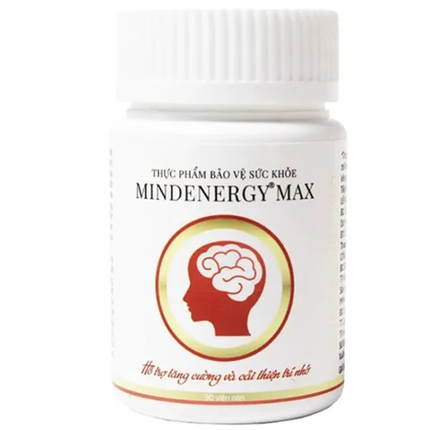 Viên Uống Mindenergy Max Tăng Cường Trí Nhớ - Hỗ Trợ Tập Trung & Giảm Căng Thẳng - Hộp 30 Viên Bổ Não Hữu Cơ