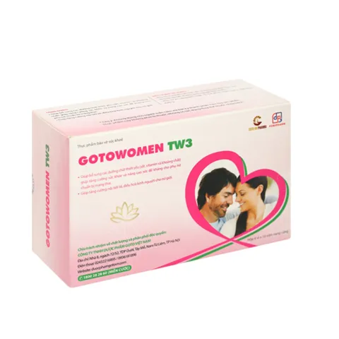 Viên uống GotoWomen TW3 - Hỗ trợ tăng khả năng thụ thai, cải thiện sức khỏe sinh sản cho phụ nữ chuẩn bị mang thai