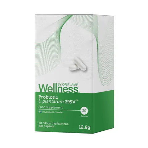Viên Uống Probiotic L. plantarum 299V™ Wellness Oriflame - Hỗ Trợ Tiêu Hóa, Cân Bằng Hệ Vi Sinh Đường Ruột, 30 Viên