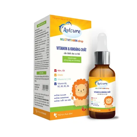 Vitamin Tổng Hợp Cho Bé Avisure Multivitamin Drop - Hỗ Trợ Đề Kháng, Ăn Ngon, Dạng Nhỏ Giọt Dễ Dùng, 20ml