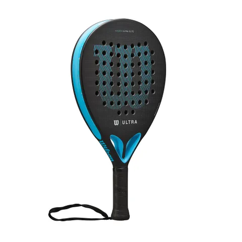 Vợt Padel Wilson Ultra Elite V2 Black/Blue - Dụng Cụ Thể Thao Cao Cấp Chống Shock với Công Nghệ Opti Grip, Trọng Lượng Nhẹ 361g