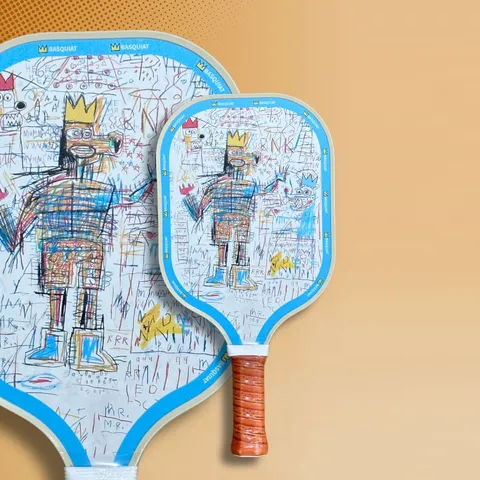 Vợt Pickleball Carbon Fiber T300 BlizCT-09 - Thiết Kế Họa Tiết Jean Michel Basquiat, Trọng Lượng Nhẹ, Chơi Tấn Công và Phòng Thủ Xin Chào