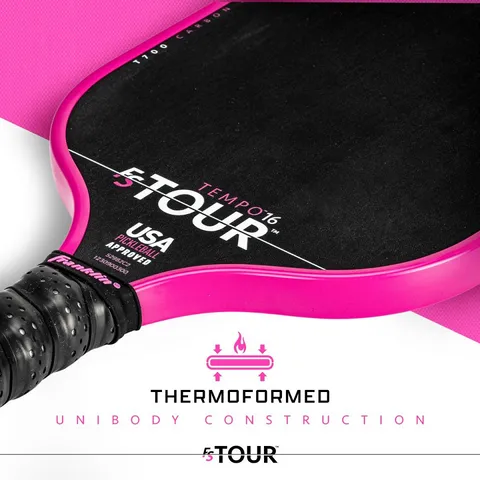 Vợt Pickleball Franklin FS Tour Tempo 14mm Carbon T700 - Độ Bật và Xoáy Tốt, Lõi Polypropylene Bền Chắc, Chất Lượng Cao