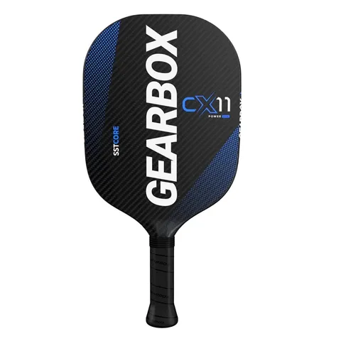 Vợt Pickleball Gearbox CX11 Quad Power Blue - Vợt Carbon Đánh Mạnh Mẽ, Kiểm Soát Tối Ưu, Phiên Bản Siêu Nhẹ, Dòng Power Series