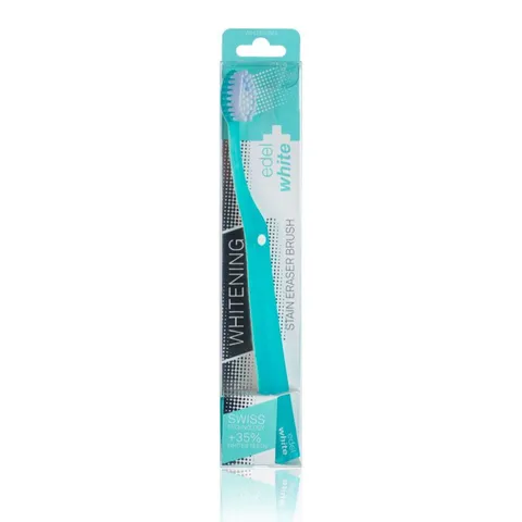 Bàn Chải Trắng Răng Edelwhite Stain Eraser Brush Thụy Sĩ - Loại Bỏ Mảng Bám, Đem Lại Nụ Cười Tỏa Sáng, An Toàn Cho Men Răng