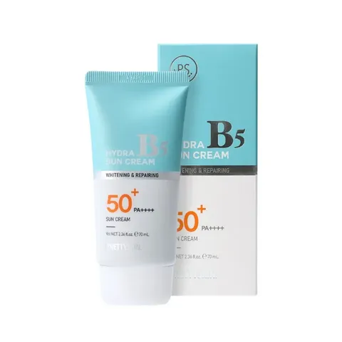 Kem Chống Nắng B5 Prettyskin - Phục Hồi Dưỡng Trắng, SPF 50+/PA+++, Giúp Cấp Ẩm và Bảo Vệ Da Mặt - Dung Tích 70ml