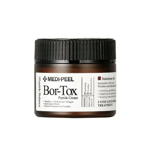 Kem Dưỡng Căng Bóng Da Medi-Peel Bor-Tox Peptide Cream 50gr - Dưỡng ẩm, trẻ hóa, giảm nếp nhăn, làm mềm mịn da, sản phẩm Hàn Quốc.