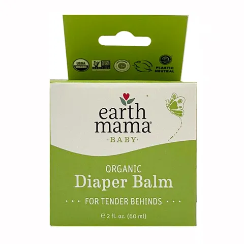 Kem chống hăm hữu cơ Earth Mama Diaper Balm 60ml cho bé - Giải pháp làm dịu da an toàn từ thiên nhiên cho trẻ sơ sinh