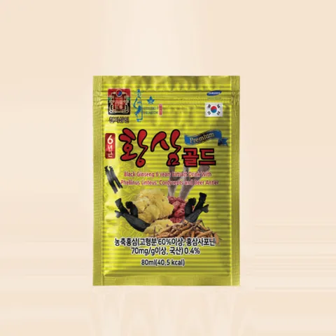 Nước Hắc Sâm Không Đường Golden Health Black Ginseng Premium Gold - Tăng Cường Sức Khỏe, Hỗ Trợ Ổn Định Đường Huyết, Thư Giãn Tinh Thần