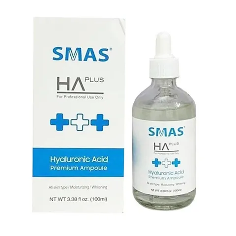 Serum SMAS HA Plus 100ml - Dưỡng Ẩm & Sáng Da Hàn Quốc, Hyaluronic Acid Giúp Căng Mịn, Phù Hợp Mọi Loại Da