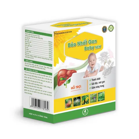 Siro Bảo Nhất Gan Baby Gia Phát - Hỗ trợ thanh nhiệt, giải độc gan cho trẻ từ 1 tuổi, tăng cường miễn dịch tự nhiên, dễ hấp thu.
