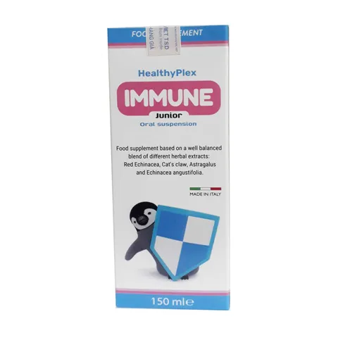 Siro HealthyPlex Immune Junior 150ml - Hỗ Trợ Tăng Cường Sức Đề Kháng Cho Trẻ Em Từ 1 Tuổi, Dễ Uống và Hấp Thụ
