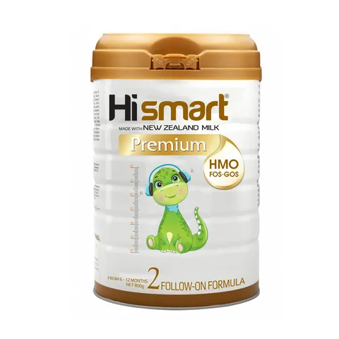 Sữa bột Hismart Premium số 2 cho bé từ 6-12 tháng - Bổ sung DHA, vitamin cao, hỗ trợ phát triển thể chất và trí tuệ, 400g/800g