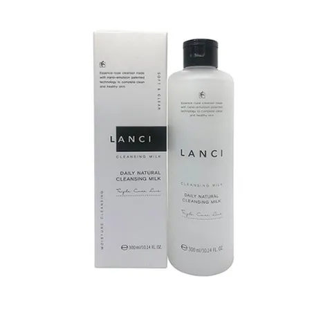 Sữa Tẩy Trang Lanci Daily Natural Cleansing Milk Hàn Quốc 300ml - Làm Sạch Da, Dưỡng Ẩm, Kháng Khuẩn, Giảm Mụn Trứng Cá