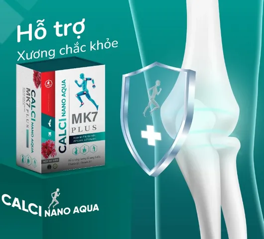 Viên bổ sung canxi Calci Nano Aqua MK7 Plus - Hỗ trợ hấp thụ canxi, vitamin D3 & K2 cho xương chắc khỏe - 60 viên từ Gia Phát