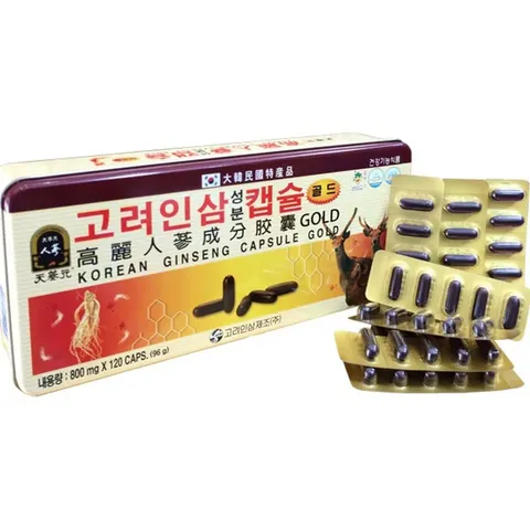 Viên Đạm Hồng Sâm Nhung Hươu Linh Chi Hàn Quốc Gold 120 Viên - Tăng Cường Sức Khỏe, Hỗ Trợ Chức Năng Gan Và Tim Mạch