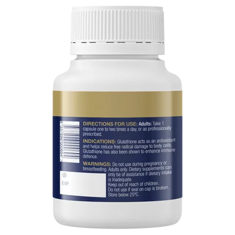 Viên uống tăng cường miễn dịch BioCeuticals Glutathione 250mg - Hỗ trợ sức khỏe, chống oxy hóa, 60 viên veggie cho người trưởng thành