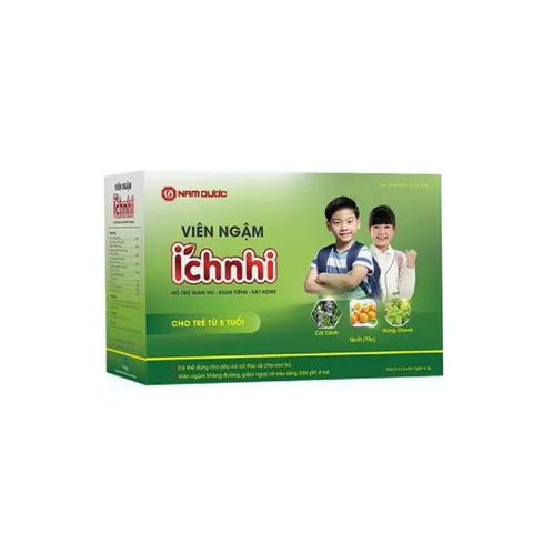 Viên ngậm Ích Nhi Nam Dược hỗ trợ giảm ho tự nhiên cho trẻ em và người lớn - Giảm đau họng, ho khan, ho có đờm