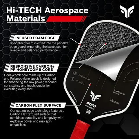 Vợt Havok Pro Pickleball Paddle - Dụng Cụ Chơi Pickleball Chất Lượng Cao, Tay Cầm Chống Trượt, Thiết Kế Hiện Đại