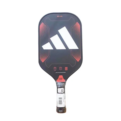Vợt Pickleball Adidas RX44 2 - Thiết Kế Mặt Sợi Thủy Tinh, Tăng Sức Mạnh và Độ Chính Xác, Màu Đen Phối Đỏ và Cam