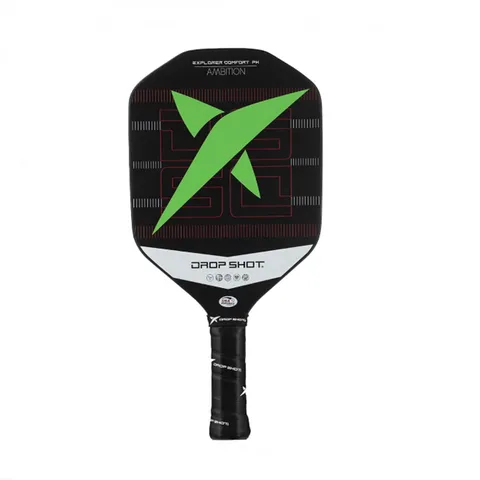Vợt Pickleball Drop Shot Explorer Comfort 2024 - Đen và Xanh, Thiết Kế Hiện Đại, Chất Liệu Sợi Thủy Tinh, Độ Bền Cao, Dành Cho Trung Cấp