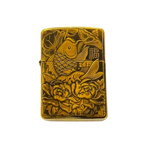 Bật lửa Zippo 3D Cá Hoa Sen Version 2 ZPC4161-169 - Bền Bỉ, Chống Gió, Thiết Kế Sang Trọng, Quà Tặng Độc Đáo cho Người Yêu Thích Zippo