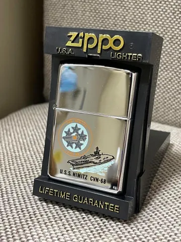 Bật Lửa Zippo Chrome USS Nimitz CVN-68 - Quà Tặng Chất Lượng Chủ Đề Tàu Sân Bay Hải Quân Hoa Kỳ