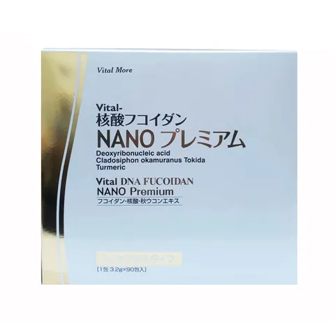 Bột uống Vital D.N.A Fucoidan Nano Premium 30 gói - Tảo biển Okinawa Nhật Bản hỗ trợ sức khỏe và tăng cường miễn dịch