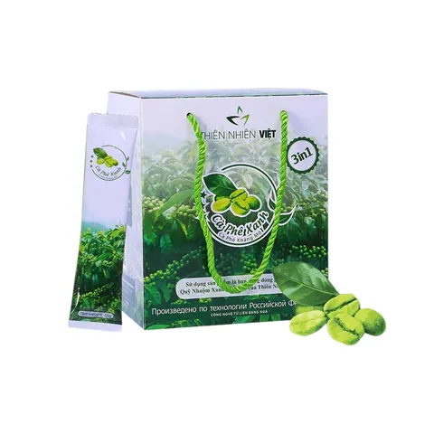 Cà Phê Hỗ Trợ Giảm Cân Thiên Nhiên Việt - Giúp Tăng Trao Đổi Chất, Tăng Tiêu Thụ Chất Béo - Gói Hòa Tan Thơm Ngon Dễ Dùng