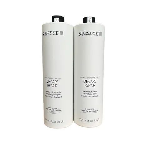Cặp Dầu Gội & Xả Phục Hồi Tóc Selective Oncare Repair 1000ml - Giải Pháp Cho Tóc Hư Tổn, Khô Xơ, Dễ Rụng