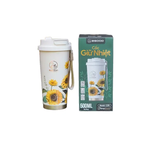 Cốc Giữ Nhiệt Inox 316 2GOOD C29 500ml - Giữ Nóng,Lạnh Lên Đến 12 Giờ, Phù Hợp Văn Phòng, Thể Thao