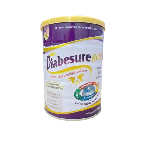 Diabesure Gold - Sữa Mát Bổ Sung Tổ Yến và Sữa Non Dinh Dưỡng Cho Người Tiểu Đường - Giúp Ăn Ngon, Ngủ Ngon, Phục Hồi Sức Khỏe