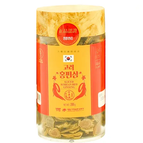 Hồng Sâm Khô Thái Lát Daedong 200g - Hỗ Trợ Bồi Bổ Sức Khỏe, Giảm Căng Thẳng, Thực Phẩm Bổ Sung Từ Hàn Quốc