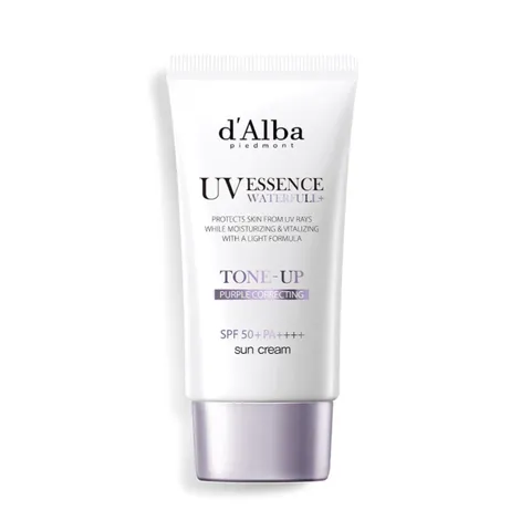 Kem chống nắng nâng tone d'Alba Waterfull Tone-Up Purple Correcting