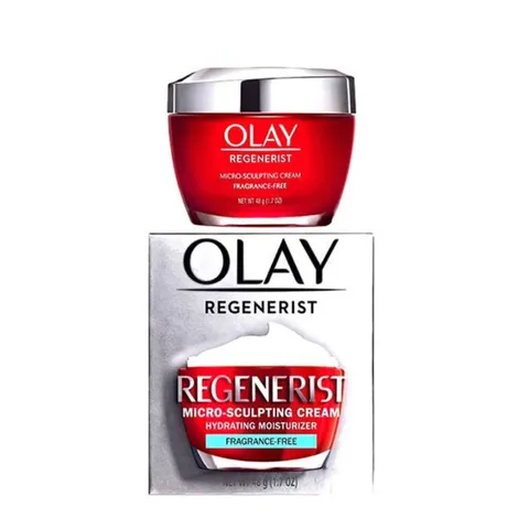 Kem Dưỡng Ẩm Olay Regenerist Micro-Sculpting Cream 48g - Giảm Nếp Nhăn, Da Mịn Màng - Chính Hãng Mỹ