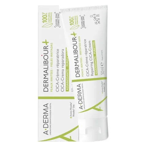 Kem Dưỡng Ẩm Aderma Dermalibour Plus 50mL - Cica Cream Phục Hồi Da, Giảm Kích Ứng, Làm Dịu Da Hữu Cơ