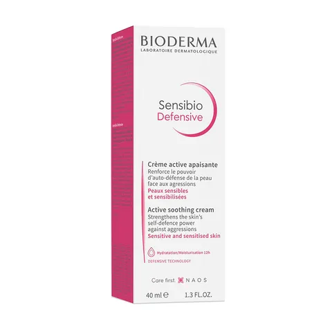 Kem Dưỡng Ẩm Bioderma Sensibio Defensive - Làm Dịu Da Nhạy Cảm, Cấp Nước Sâu, Chống Kích Ứng cho Da Hỗn Hợp và Da Nhạy Cảm 40ml