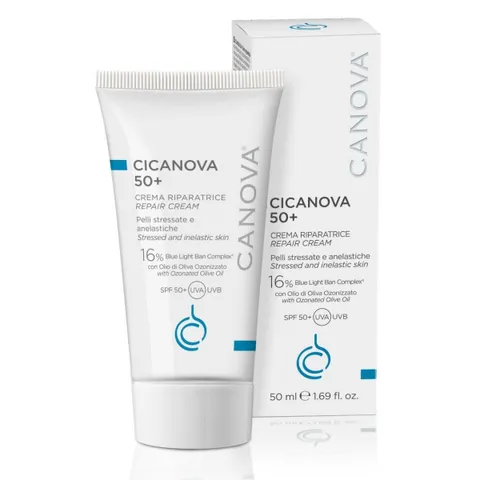 Kem Dưỡng Chống Nắng Canova Cicanova 50+ 50mL - Hỗ Trợ Lành Sẹo, Chống Nắng SPF50+, Dành Cho Da Nhạy Cảm, Xuất Xứ Italy