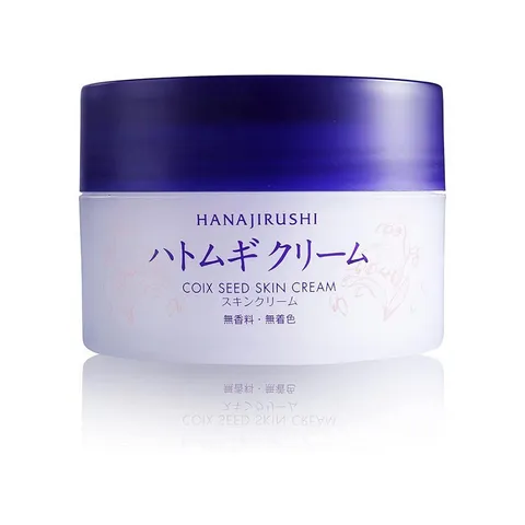 Kem Dưỡng Da Mặt và Cơ Thể Hanajirushi Coix Seed Skin Cream - Dưỡng Ẩm, Làm Mịn Da, Phù Hợp Với Mọi Loại Da, 100g