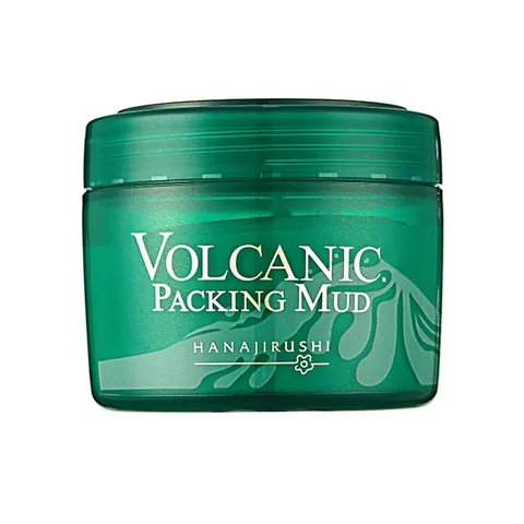 Mặt Nạ Đất Sét Volcanic Packing Mud Hanajirushi - Làm Sạch Da, Cấp Ẩm, Thu Nhỏ Lỗ Chân Lông - 195g Cho Da Dầu và Da Hỗn Hợp