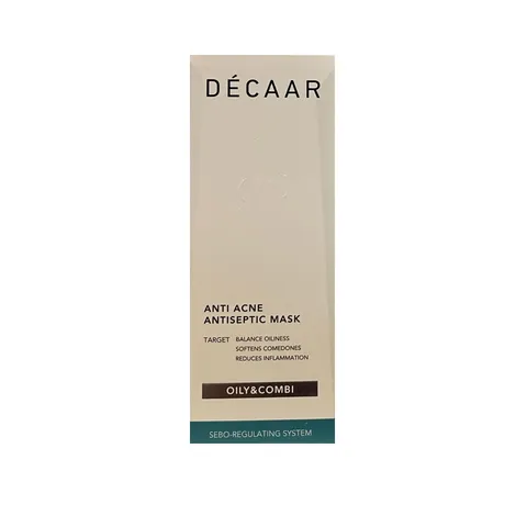 Mặt Nạ Décaar Anti-Acne Antiseptic 50ml - Hỗ Trợ Giảm Mụn, Kiểm Soát Dầu Nhờn và Se Khít Lỗ Chân Lông cho Da Dầu và Dễ Nổi Mụn