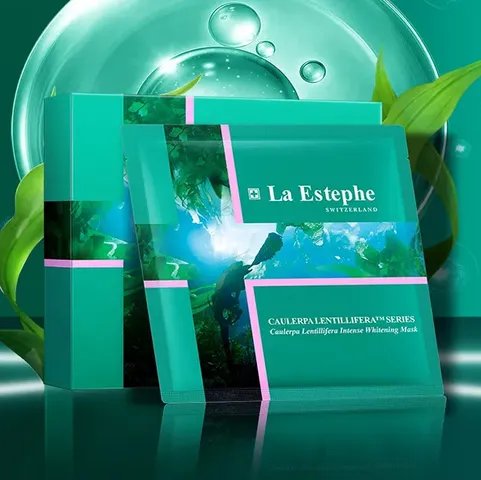 Mặt Nạ Rong Nho Dưỡng Trắng La Estephe Caulerpa Lentillifera - Chăm Sóc Da Trắng Sáng, Tăng Độ Đàn Hồi, Hộp 6 Miếng