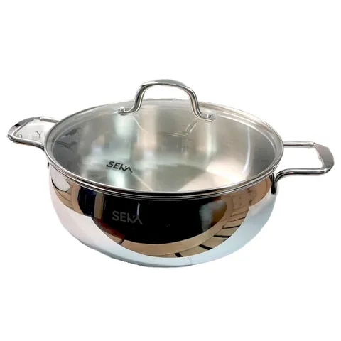 Nồi Luộc Gà, Nồi Lẩu Inox Seka SKM3360 26cm, 4.5L Dùng Mọi Loại Bếp - Chất Liệu Inox 18/10 Dễ Vệ Sinh, An Toàn Khi Nấu Ăn